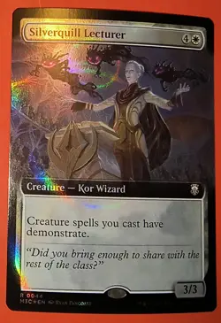 MTG, MAGIC: SILVERQUILL LECTURER/ RIPPLE FOIL* - M3C #0044 - NM / RARE - Image 1