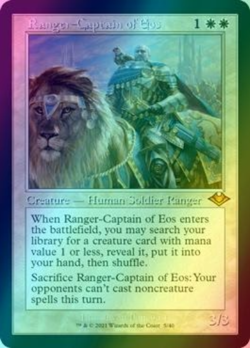 1x FOIL ETCHED Ranger-Captain of Eos Retro Frame Modern Horizons 1 NM MTG - Image 1