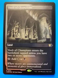 MTG 1x FOIL ETCHED Vault of Champions # 621 Commander Masters Magic the x1 NM - Image 1