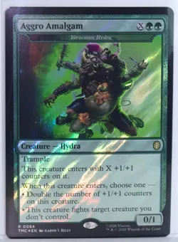 Aggro Amalgam - Voracious Hydra [New, Near Mint] *Surge Foil* {TMNT MTG} - Image 1