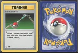 Pokemon TCG | Maintenance 83/102 | Base Set Uncommon 1st Edition | MP - Image 1