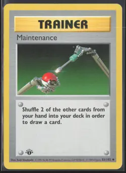 Pokemon TCG | Maintenance 83/102 | Base Set Uncommon 1st Edition | MP - Image 2