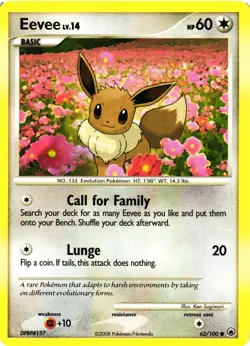 Pokemon TCG Eevee 62/100 Majestic Dawn Regular VLP - Image 1