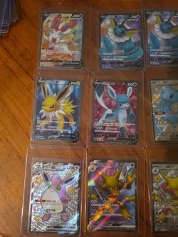 11x Pokemon TCG SR card lot korean eevee heroes and chinese 151 - Image 2