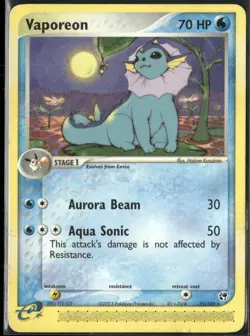 Vaporeon 25/100 EX Sandstorm Pokemon English Card (HP) - Image 1