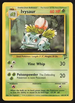 Pokemon TCG | Ivysaur 44/130 | Uncommon | Base Set 2 | Moderately Played - Image 2