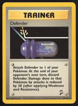 Pokemon TCG | Defender 109/130 | Uncommon | Base Set 2 | Moderately Played - Image 2