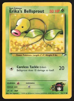 Pokemon TCG | Erika's Bellsprout 76/132 | Common | Gym Heroes | MP - Image 2