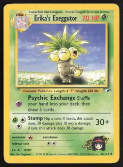 Pokemon TCG | Erika's Exeggutor 44/132 | Uncommon | Gym Heroes | MP - Image 2