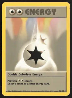 Pokemon TCG | Double Colorless Energy 96/102 | Uncommon | Base Set | MP - Image 2