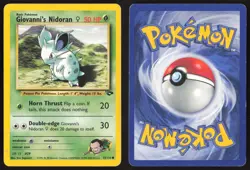 Pokemon TCG | Giovanni's Nidoran F 75/132 | Common | Gym Challenge | MP - Image 1