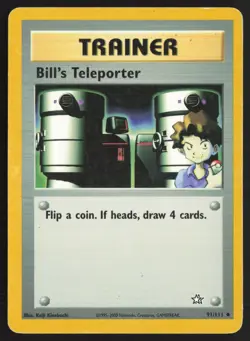 Pokemon TCG | Bill's Teleporter 91/111 | Uncommon | Neo Genesis | MP - Image 2