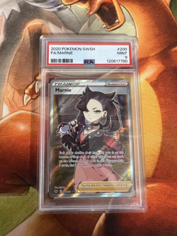 Marnie 200/202 Sword & Shield Base PSA Graded 9 Pokemon TCG - Image 1