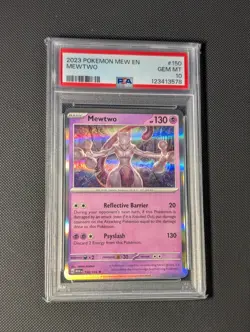 2023 POKEMON MEW EN-151 #150 MEWTWO PSA 10 - Image 1