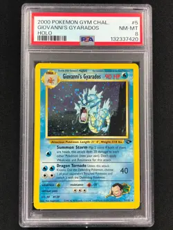 Pokemon 2000 Giovanni's Gyarados Holo 5/132 PSA 8 - Image 1