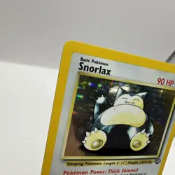 1999 Pokemon Jungle Snorlax 11/64 Holo Foil Rare WOTC MP + - Image 2