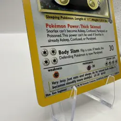 1999 Pokemon Jungle Snorlax 11/64 Holo Foil Rare WOTC MP + - Image 5
