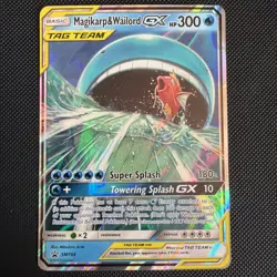 Pokemon Magikarp & Wailord GX Promo Holo TAG TEAM SM166 Sm - Image 1
