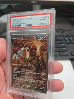 Pokemon Swsh ENTEI V Crown Zenith Full Art GG36/GG70 PSA 10 💎 GEM MINT - Image 2