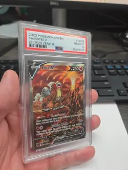 Pokemon Swsh ENTEI V Crown Zenith Full Art GG36/GG70 PSA 10 💎 GEM MINT - Image 3
