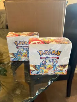 Surging Sparks Booster Box 36 Packs - Factory Sealed - Pokemon TCG SV08 - Image 1
