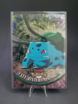 2000 Pokemon Topps Chrome Bulbasaur Holo #01 TCG LP - Image 1