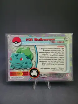2000 Pokemon Topps Chrome Bulbasaur Holo #01 TCG LP - Image 2