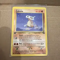 1999 Pokemon Cubone Jungle Set 1st Edition 50/64 - Image 1