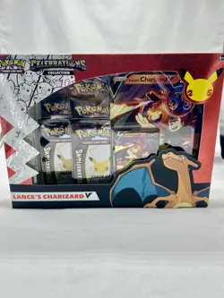 Pokemon TCG Celebrations Collection Box - Lance's Charizard V / New Sealed 820650809392 - Image 1