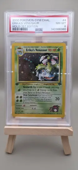 Pokemon - Erika's Venusaur Gym Challenge 4/132 First 1st Edition PSA 8 New Cert - Image 1