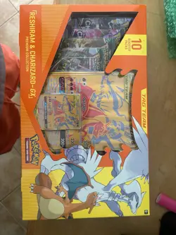 Pokemon Reshiram & Charizard-GX Premium Collection Tag Team Box 10 Booster Packs - Image 4