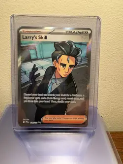 Pokemon TCG Trainer Larry's Skill 139/131 Ultra Rare Holo Prismatic Evolutions - Image 1