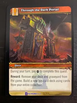 World of Warcraft WoW TCG Promo - Foil Through the Dark Portal - Image 1