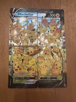 Pikachu V-Union SWSH139/140/141/142 Celebrations Black Star Promo Pokemon Card - Image 1