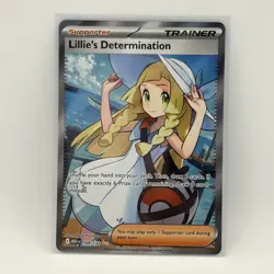 Pokemon Lillie's Determination 169/132 Secret Rare Mega Evolution Card - Image 1