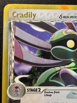 Cradily 2/110 EX Holon Phantoms Delta Species Pokemon Card Reverse Holo MP - Image 3