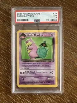Dark Slowbro 29/82 PSA 7 Non-Holo Vintage Pokemon Card TCG - Image 1