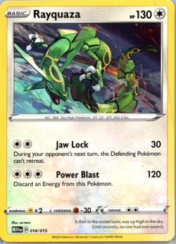 Rayquaza 014/015 - McDonald's 2024 - Near Mint - Pokemon TCG Cards - Image 1