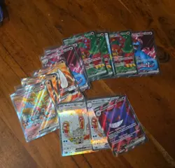 14x English Pokemon TCG SR card lot temporal forces journey together - Image 1