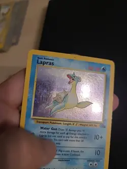 Lapras - 10/62 - Pokemon Fossil Unlimited Holo Rare Card Vintage WOTC MP/HP - Image 3