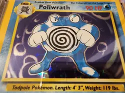 CGC 9 MINT Poliwrath 1999 Base Set 13/102 Holo Pokemon Card Free Shipping!!! - Image 5