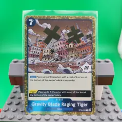 Gravity Blade Raging Tiger R OP06-058 One Piece Trading Card - Image 1