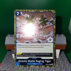 Gravity Blade Raging Tiger R OP06-058 One Piece Trading Card - Image 3