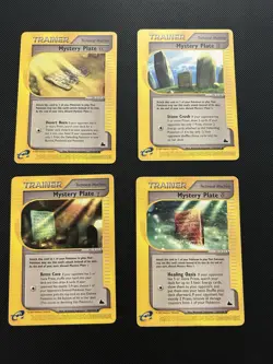 Pokemon TCG Skyridge - Mystery Plate Alpha, Beta, Gamma, Delta LP-HP (4 Cards) - Image 1