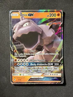 Pokemon TCG Onix GX Hidden Fates Holo Ultra Rare Card 36/68 - Image 1