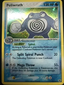 Poliwrath 11/112 Holo Rare - Firered & Leafgreen Pokemon Card G1 - NM/LP - Image 1
