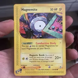 Magnemite Aquapolis 91/147 Common Regular Unlimited Pokemon Card MP - Image 1