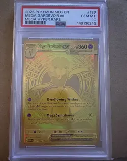 Mega Gardevoir EX 187 PSA 10 Mega Evolution Pokemon Card #187 - Image 1