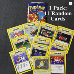 Pokemon PTCG 1st Edition Booster Pack 11 Cards Charizard Trading Game Gift Kids - Image 4