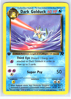 Dark Golduck [1st Edition] 37/82 Team Rocket NM/LP Pokemon Card - Image 1
